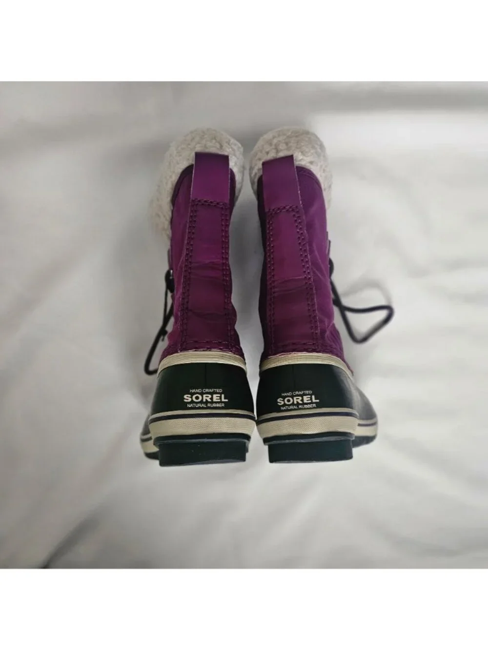 SOREL Yoot Pac Nylon Lace-Up Waterproof Winter Boots Wild Iris Dark‎ Plum Size 2